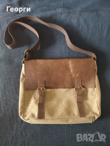 Кожена чанта за през рамо