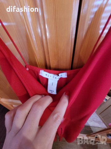 дамски червен гащиризон С , снимка 3 - Гащеризони - 44493279