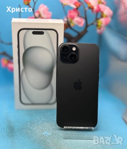 ПЕРФЕКТЕН! Apple iPhone 15, 128GB, 5G, Black , снимка 4 - Apple iPhone - 53822034
