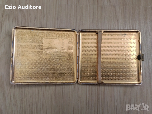 Стара руска табакера за цигари , снимка 4 - Антикварни и старинни предмети - 52364736