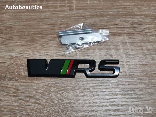 Skoda VRS шкода ВРС надпис за решетка черен