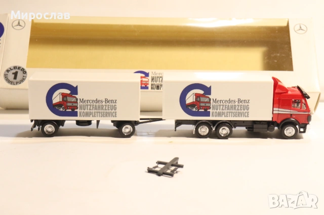 ALBEDO H0 1/87 MERCEDES BENZ ВЛЕКАЧ КАМИОН МОДЕЛ КОЛИЧКА, снимка 7 - Колекции - 53669798