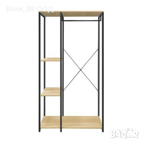 Голяма закачалка с етажерки-ПДЧ и стомана, снимка 2 - Закачалки - 36327572