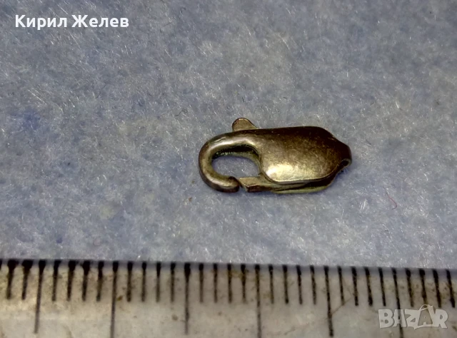 СТАРА СРЕБЪРНА КАРАБИНКА ЗАКОПЧАЛКА За КОЛИЕ ЛАНЕЦ ВЕРИЖКА ГРИВНА СРЕБРО 925 ПРОБА 50466, снимка 4 - Други - 50510777