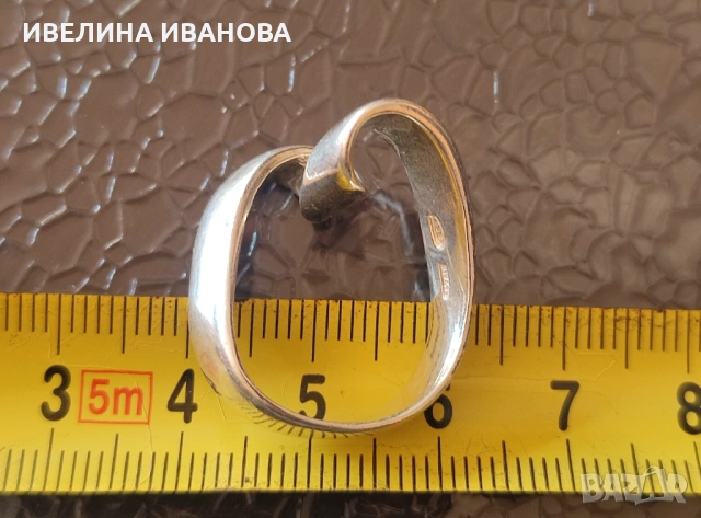 Дамски сребърен пръстен , снимка 3 - Пръстени - 53148744