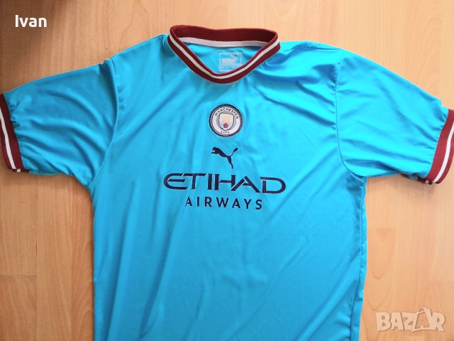 Продавам футболна тениска Manchester City FC Haaland, снимка 4 - Футбол - 52109619