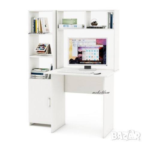 Бюро с надстройка и етажерка с плавна врата(код-0904), снимка 5 - Бюра - 41023817