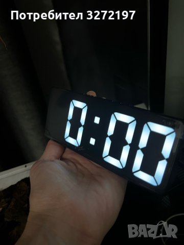 Цифров LED огледален настолен часовник,цифрова аларма,дата,температура и др.функции, снимка 7 - Други - 40933576