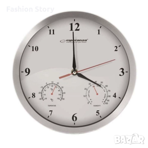 Стенен часовник Washington, 30см., кварц, черен, бял, снимка 2 - Стенни часовници - 51912701