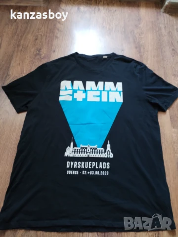 rammstein 2022 tour dyrskueplads odense tshirt - мъжка колекционерска тениска 3ХЛ, снимка 4 - Тениски - 51182614