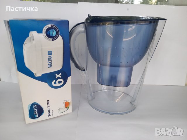 Кана за филтриране на вода Brita Marella XL 3,5 литра, синя с 4 филтъра Maxtra Plus, снимка 2 - Кани - 42535726