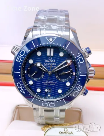 Omega Seamaster Diver 300M Chronograph 44mm Steel Blue Wave Dial Ceramic Различни Варианти