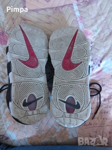 Nike air more uptempo 96 fd0274-001 red toe маратонки , снимка 6 - Маратонки - 53209275