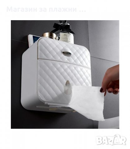 МОДЕРНА ПОСТАВКА ЗА ТОАЛЕТНА ХАРТИЯ С РАФТ И ЧЕКМЕДЖЕ - код 27500, снимка 10 - Други - 34160657