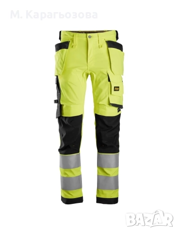 Snickers 6243 AllRoundWork High Vis Stretch Trousers, Размер 54