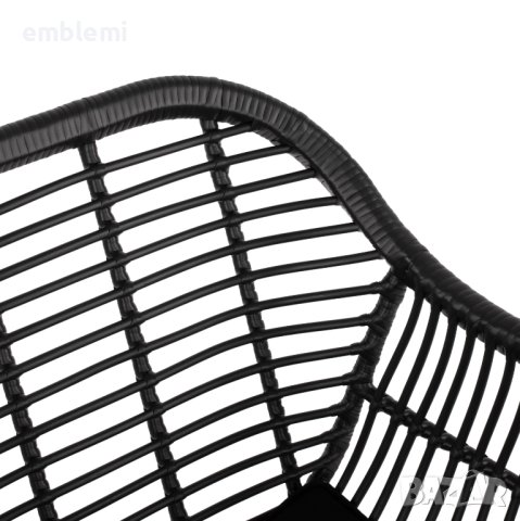 Стол трапезен Allegra HM5450 ЧЕРЕН, снимка 7 - Столове - 44275285