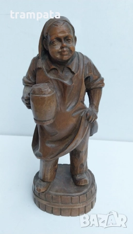ТОП ОФЕРТА -50%  Стара немска дървена фигура дърворезба, снимка 4 - Антикварни и старинни предмети - 52326005