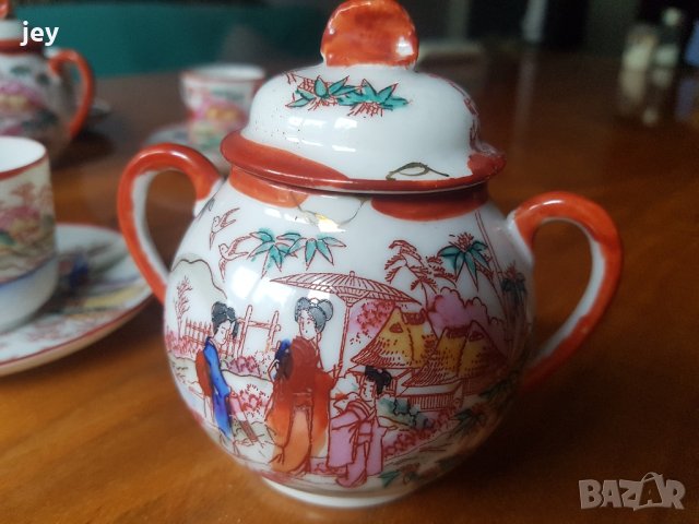 Японски ръчно рисуван порцелан, снимка 4 - Декорация за дома - 42689008