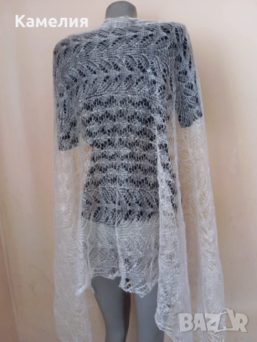 Шал от кози пух , снимка 5 - Шалове - 53211888