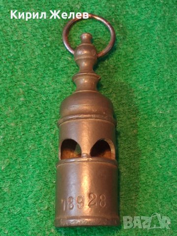 ПРОФЕСИОНАЛНА СТАРИННА ОЛОВНА СПОРТНА СЪДИЙСКА СВИРКА със СЕРИЕН НОМЕР Много РЯДЪК РЕТРО МОДЕЛ 34142, снимка 13 - Антикварни и старинни предмети - 38892429