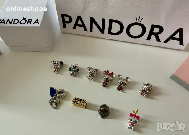 PANDORA СРЕБРО S925 ALE Талисмани - Disney , Stitch , Mickey и други, снимка 10 - Бижутерийни комплекти - 50205386