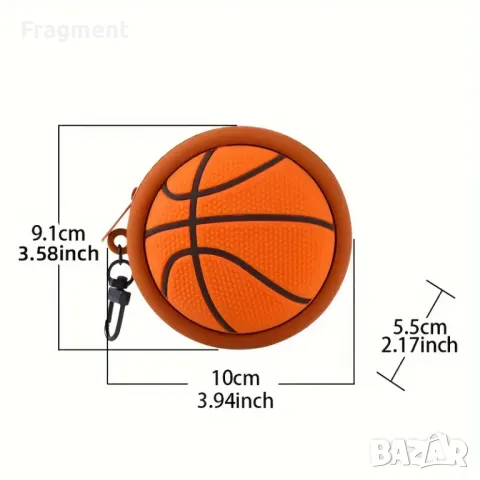 Баскетболна топка чанта/портмоне Шикозна Силиконова, снимка 5 - Баскетбол - 49090951