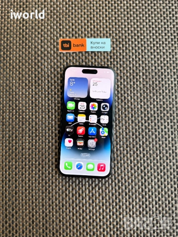 100% Батерия🔋❗️iPhone 14 Pro Лизинг от 15€/мес Space Black 128GB❗️черен, снимка 8 - Apple iPhone - 53633393