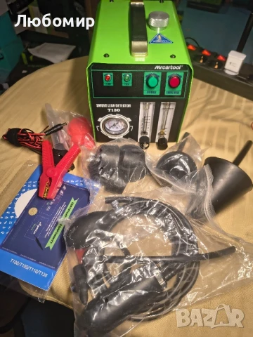 MR CARTOOL T130 EVAP машина за дим, детектор за течове от горивната система на автомобила 

, снимка 4 - Други инструменти - 50941587