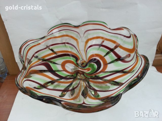 Кристална купа фруктиера, снимка 10 - Антикварни и старинни предмети - 35985103