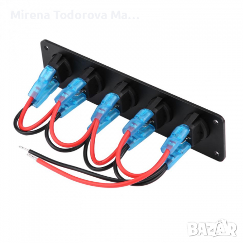 5-групови сини LED единични светлинни превключватели, могат да управляват електрическото оборудване , снимка 4 - Аксесоари и консумативи - 36296618