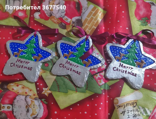 Коледни звезди/играчки, снимка 2 - Коледни подаръци - 48371375