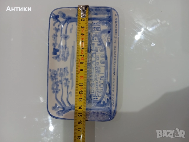 Порцеланова стара маркирана чинийка, снимка 6 - Чинии - 52496195