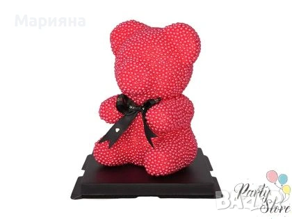 Мече от перли - Подърък за Вс. Валентин, снимка 2 - Други - 53316082