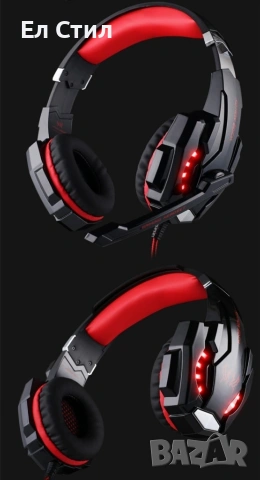 Интересни геймърски слушалки в два цвята KOTION EACH G9000 - EP8, снимка 7 - Слушалки за компютър - 53611828