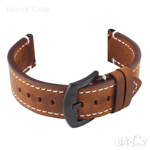 RETRO Кожена каишка за Huawei Watch/Samsung/Xiaomi/Garmin/Apple/Amazfit, снимка 3 - Каишки за часовници - 50048393