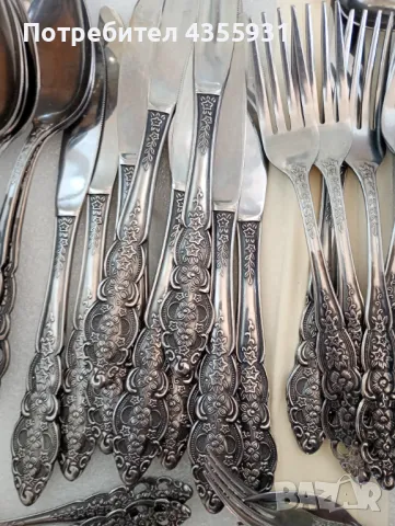 12 човека старинни немски прибори за хранене стари немски прибори за хранене , снимка 2 - Антикварни и старинни предмети - 49021471