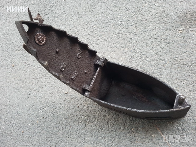 Ютия на жар с лост, снимка 3 - Антикварни и старинни предмети - 52215243