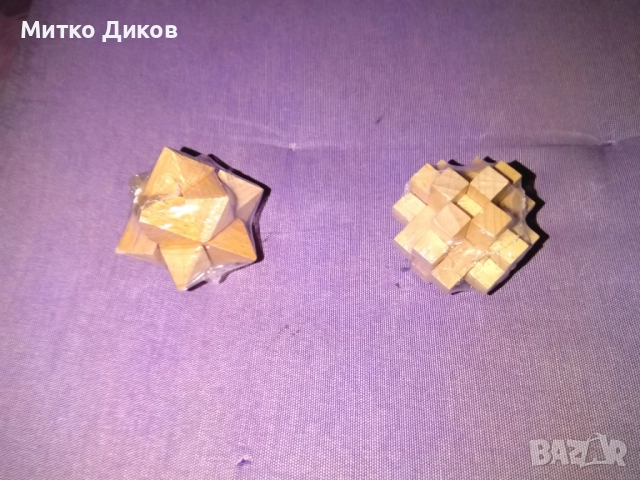 Нови дървени пъзели два броя