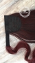 Дълга Права Омбре Опашка за Коса с Кичур - Черно / Ярко Червено КОД С524, снимка 4