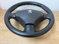 Оригинален с перфорирана кожа волан с еърбег airbag Peugeot 206 Пежо 206 pejo, снимка 4