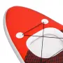 vidaXL Комплект надуваем стендъп падълборд, червен, 360x81х10 см, снимка 6