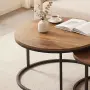 HOMCOM Комплект от 2 кръгли масички за кафе, снимка 5
