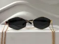 Дамски слънчеви очила със синджир/ верижка, снимка 11