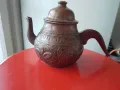 меден чайник с ръчна декорация, снимка 1