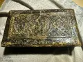 кожена старинна кутия от викторианската епоха 19 век , снимка 1