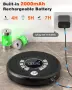 Преносим Bluetooth CD плейър Greadio CD37 със слушалки и вградени високоговорители, снимка 7