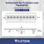 90см линеен сифон за баня VILSTEIN Greek, инокс, снимка 8