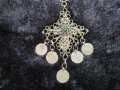 Сребърен Възрожденски Двустранен Кръст трепка накит носия, снимка 2