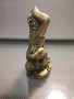 Фън Шуй маймунка с късметлийска монета и късчета за пари, просперитет, златна статуетка, снимка 5