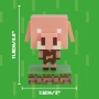 Нова Minecraft Piglin LED лампа мини фигурка за декор и гейминг стаи деца, снимка 2